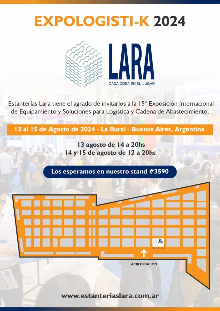 Estanterías LARA estará presente en Expo Logisti-K 2024 - LARA Sistemas de Almacenamiento - Fábrica de Estanterías Metálicas